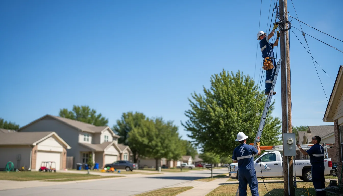 Residential electrician providing installation services in Colmesneil, TX